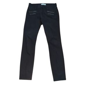 Madewell Black Moto Style Skinny Skinny Jeans